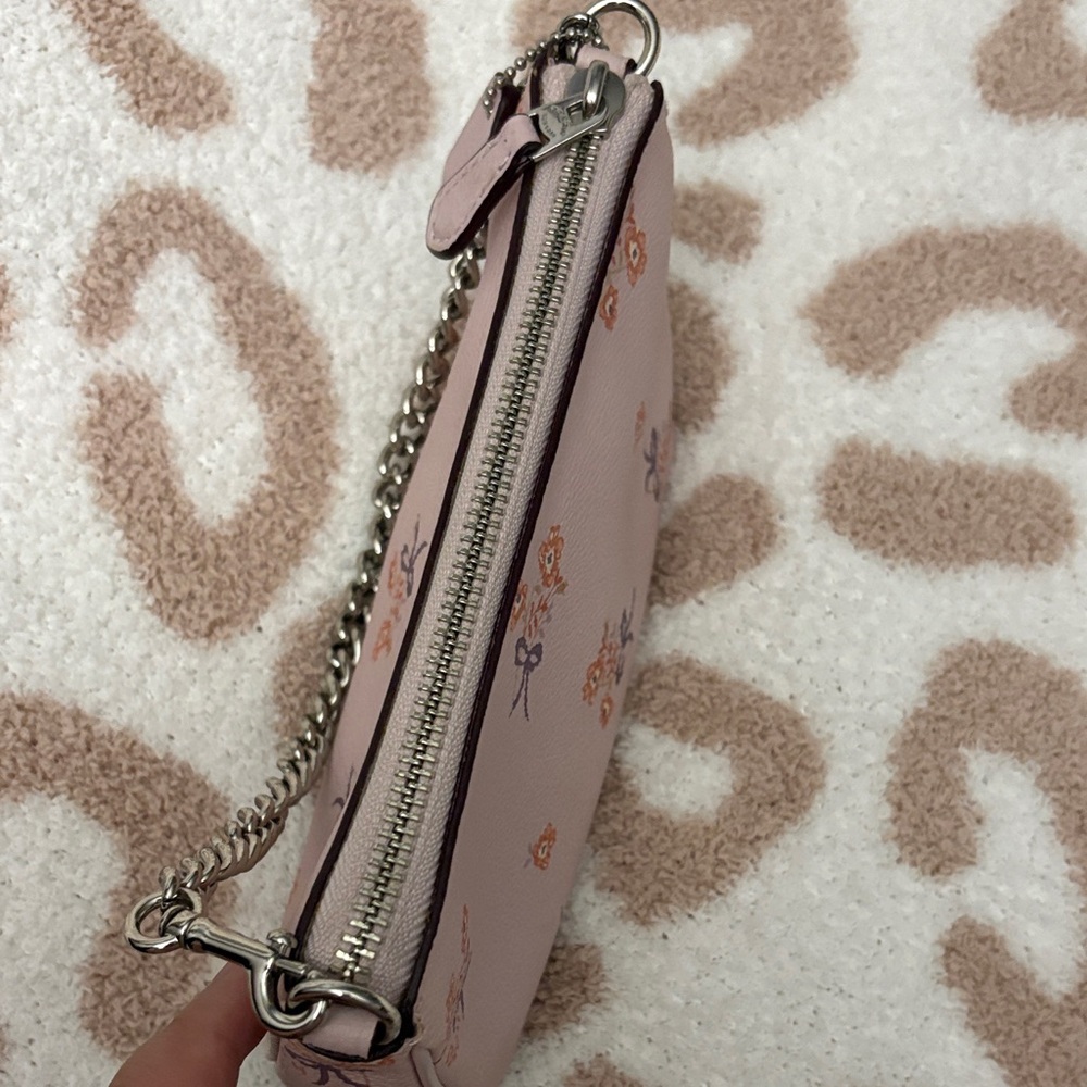 Coach Light Pink Floral Wristlet - Picture 5 of 9